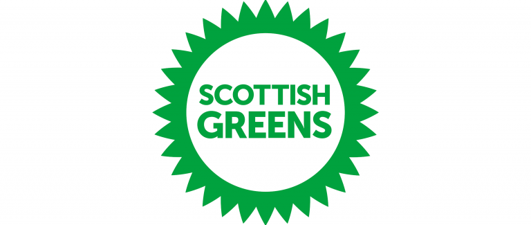 Scottish Green Party Logo Wide