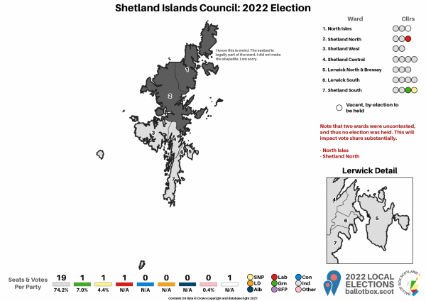Shetland Islands Map 2022