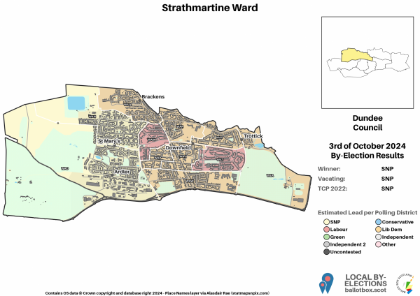 Strathmartine BE Ward Map