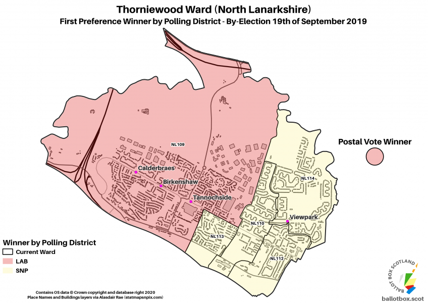 Thorniewood 2019 Polling Districts Map