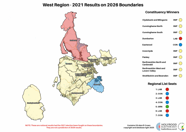 West - New Region Map 2021