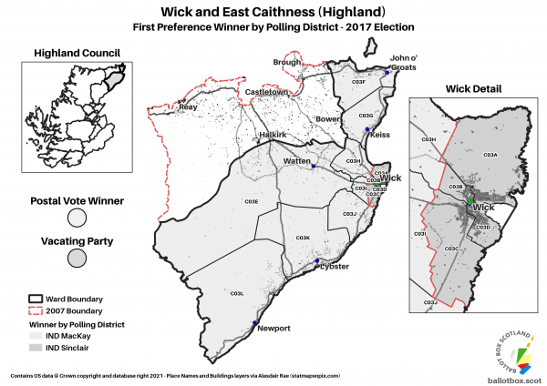 Wick and East Caithness Ward Map 2017